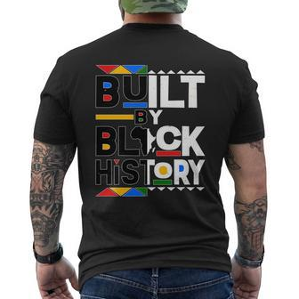 Cool Built By Black History Mens Back Print T-shirt - Thegiftio UK
