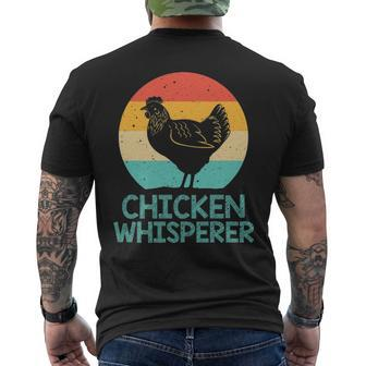 Cool Chicken Whisperer For Men Women Chicken Lover Farmer Men's T-shirt Back Print | Mazezy