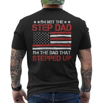 Cool Dad Fathers Day For World's Best Stepdad Ever Men's T-shirt Back Print - Thegiftio UK
