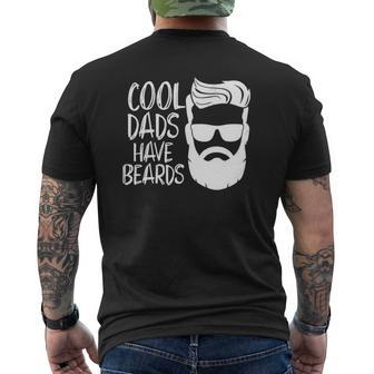 Cool Dads Have Beards S Dad Beard Men Father Mens Back Print T-shirt | Mazezy UK