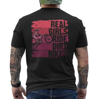 Cool Dirt Bike For Motocross Biker Racer Sport T Men's T-shirt Back Print | Mazezy