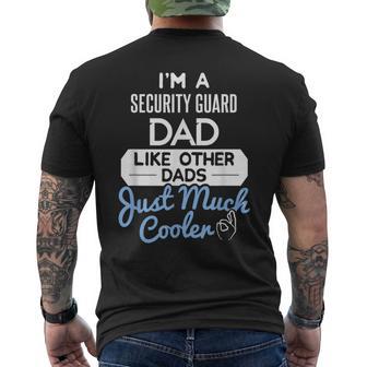 Cool Fathers Day Security Guard Dad Men's T-shirt Back Print - Monsterry UK