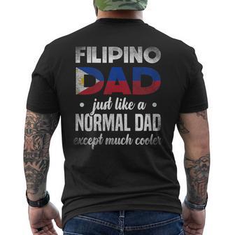 Cool Filipino Dad For Filipino Americans Men's T-shirt Back Print - Monsterry AU