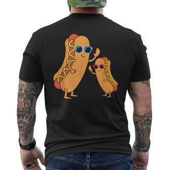 Cool Franks Sausages Weiner Fast Food Sunglasses Hot Dog Men's T-shirt Back Print - Monsterry AU