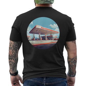 Cool Gas Station Costume Men's T-shirt Back Print - Monsterry UK