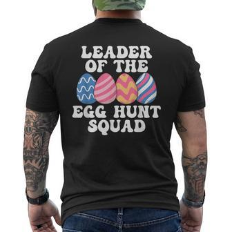 Cool Leader Of The Egg Hunt Squad Men's T-shirt Back Print - Monsterry AU