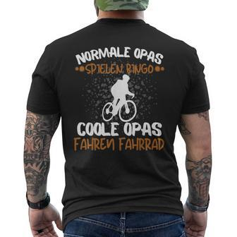 Cool Opas Riding Bicycle Biker Bike Driver T-Shirt mit Rückendruck - Seseable