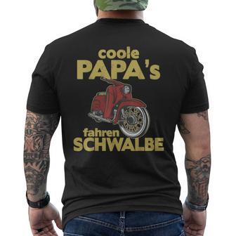 Cool Papas Fahren Schwalbe Kr51 Simson Ddr Moped T-Shirt mit Rückendruck - Geschenkecke