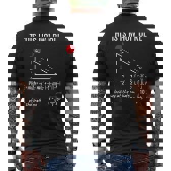 Cool Physics This Is How I Roll Men's T-shirt Back Print - Thegiftio UK