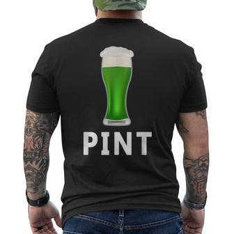 Cool Pint Dad And Son Matching St Patrick Costume Men's T-shirt Back Print - Monsterry AU