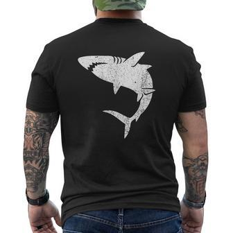 Cool Shark Graphic Great White Shark Family Mens Back Print T-shirt - Thegiftio UK