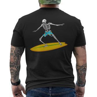 Cool Surfing Art Surfboard Surf Coach Surfer Men's T-shirt Back Print | Mazezy