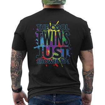 The Cool Twins Just Showed Up Twins Men's T-shirt Back Print - Monsterry