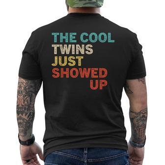 The Cool Twins Just Showed Up Twin Partner Vintage Men's T-shirt Back Print - Monsterry CA