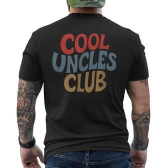 Cool Uncles Club For Best Uncle Father Day Uncle Men's T-shirt Back Print - Monsterry UK