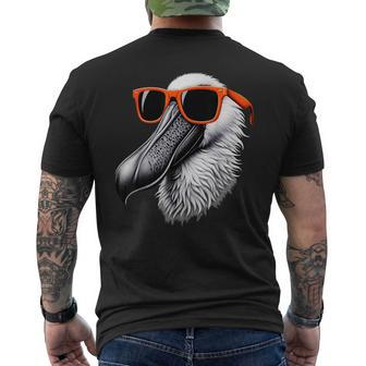 Cooler Spoonbillogel Trägt Sonnenbrille Grafikkunst T-Shirt mit Rückendruck - Seseable