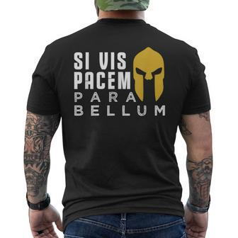 Cooles Si Vis Pacem Para Bellum I Latin Slogan T-Shirt mit Rückendruck - Seseable