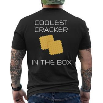 Coolest Cracker In The Box Junk Food Humor Men's T-shirt Back Print - Monsterry