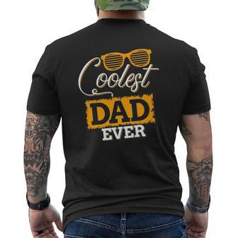 Coolest Dad Ever Father's Day Tee Mens Back Print T-shirt | Mazezy