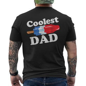 Coolest Dad Popsicle Bomb Retro 80S Pop Fathers Men's T-shirt Back Print - Monsterry AU