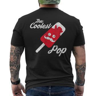 The Coolest Pop Mustache Popsicle For Dad Men Men's T-shirt Back Print - Monsterry CA