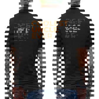 Coolest Uncle Ever Uncle Shirt Mens Back Print T-shirt - Thegiftio