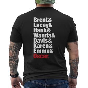 Corner Gas Character Names In White Men's T-shirt Back Print - Monsterry UK