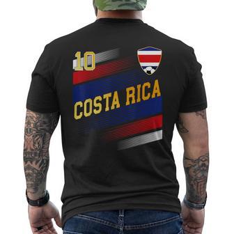 Costa Rica Flagge Costa Rican Pride Lovers T-Shirt mit Rückendruck - Geschenkecke