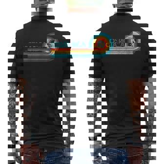 Costa Rica Surf Vintage Beach Surfer Surfing Men's T-shirt Back Print - Monsterry