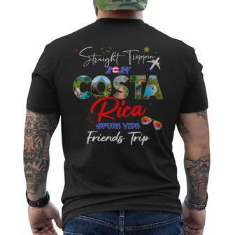 Costa Rica Vacation Trip 2024 Birthday Pura Vida Group Men's T-shirt Back Print - Monsterry