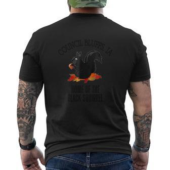 Council Bluffs Home Of The Black Squirrel Mens Back Print T-shirt - Thegiftio UK