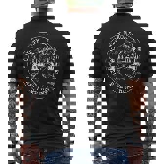 Country Roads Take Me Home Farmer Men's T-shirt Back Print | Mazezy