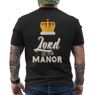 Couple For Him And Her Lord Of The Manor Men's T-shirt Back Print - Monsterry AU