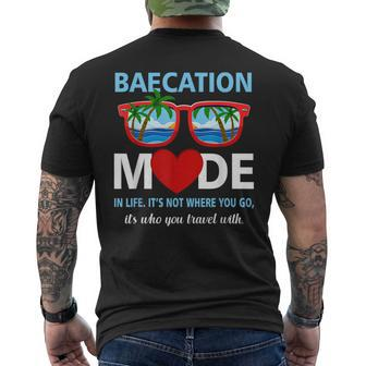 Couples Trip Matching Summer Vacation Baecation Mode-Vibes Men's T-shirt Back Print - Monsterry