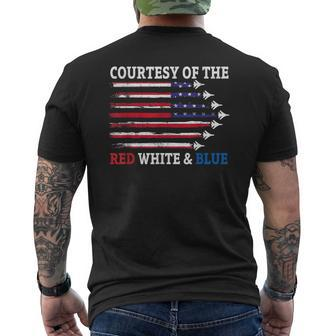 Courtesy Of The Red White And Blue Men's T-shirt Back Print - Thegiftio UK