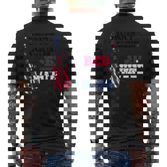 Courtesy Of The Red White And Blue Western Country Music Men's T-shirt Back Print - Thegiftio