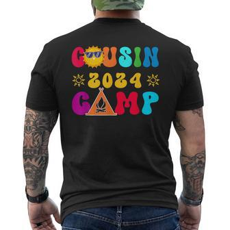Cousin Camp 2024 Family Vacation Summer Camping Crew Match Men's T-shirt Back Print - Seseable