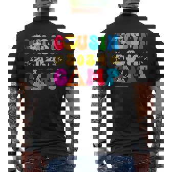 Cousin Camp 2024 Family Vacation Summer Camping Crew Match Men's T-shirt Back Print - Seseable
