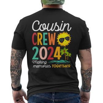 Cousin Crew 2024 Summer Vacation Beach Family Trip Matching Men's T-shirt Back Print - Thegiftio UK