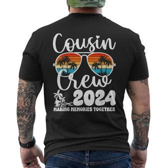 Cousin Crew 2024 Summer Vacation Beach Family Trip Matching Men's T-shirt Back Print - Seseable