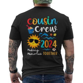 Cousin Crew 2024 Summer Vacation Beach Family Trips Matching Men's T-shirt Back Print - Seseable