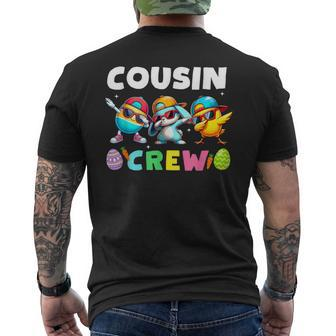 Cousin Crew Easter Bunny Family Matching Girls Boys Toddler Men's T-shirt Back Print - Seseable