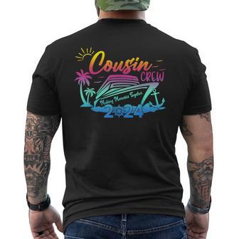 Cousin Cruise Crew 2024 Making Memories Together Family Trip Men's T-shirt Back Print - Thegiftio UK