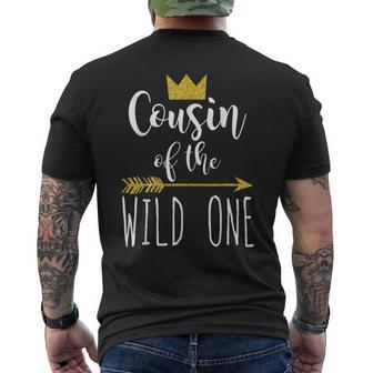 Cousin Of The Wild One 1St Birthday First Thing Men's T-shirt Back Print - Monsterry CA