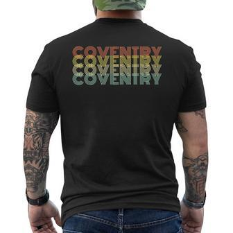 Coventry Retro Home Vintage City Hometown Men's T-shirt Back Print - Monsterry