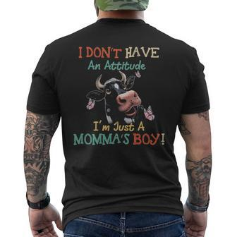 Cow Actually Not For Cow Lover Men's T-shirt Back Print | Mazezy