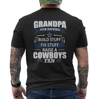 Cowboys Grandpa V2 T-Shirt Cowboys Grandpa V2 Hoodies Mens Back Print T-shirt - Thegiftio UK