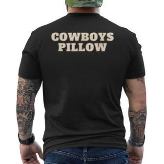 Cowboys Pillow Where Legends Rest Men's T-shirt Back Print - Seseable