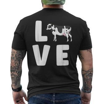 Cows Lover Farm Animal Cow Farmer I Love Cows Men's T-shirt Back Print - Monsterry UK