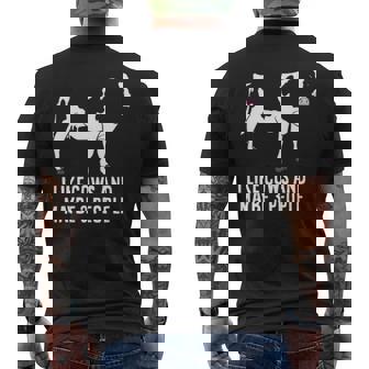I Like Cows And Maybe 3 People Cattle Cow Farmer Men's T-shirt Back Print | Mazezy